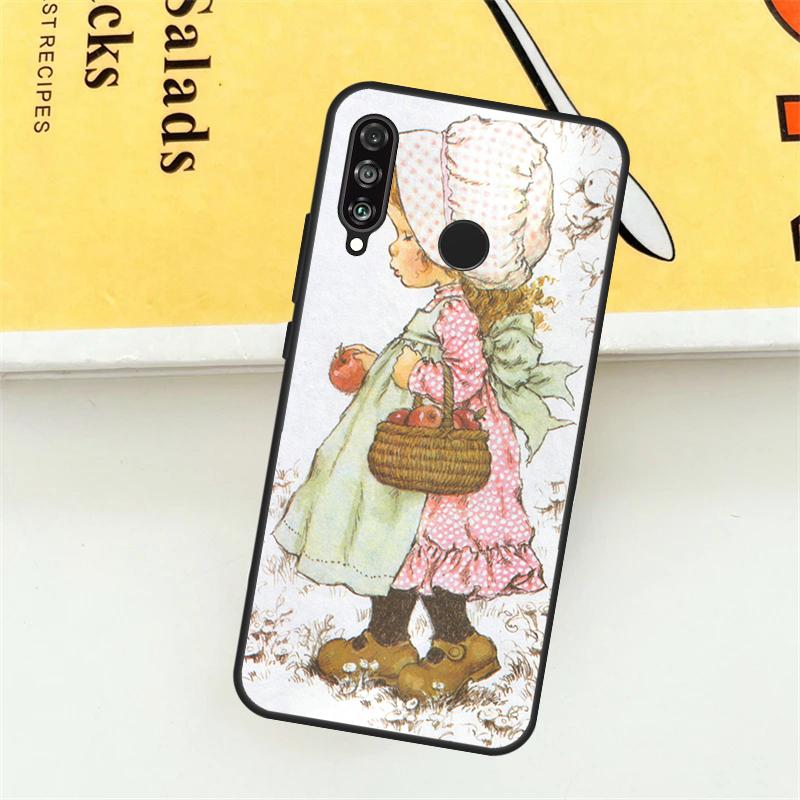 Sarah Kay pattern For Huawei Nova 12S 12i 9 10 SE 7i 8i 11i Y60 Y61 Y70 Y72 Y73 Y90 Y91 P20 P40 P30 Lite Case
