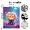 Halloween pearl painting handmade diy art pumpkin pearl home decoration painting