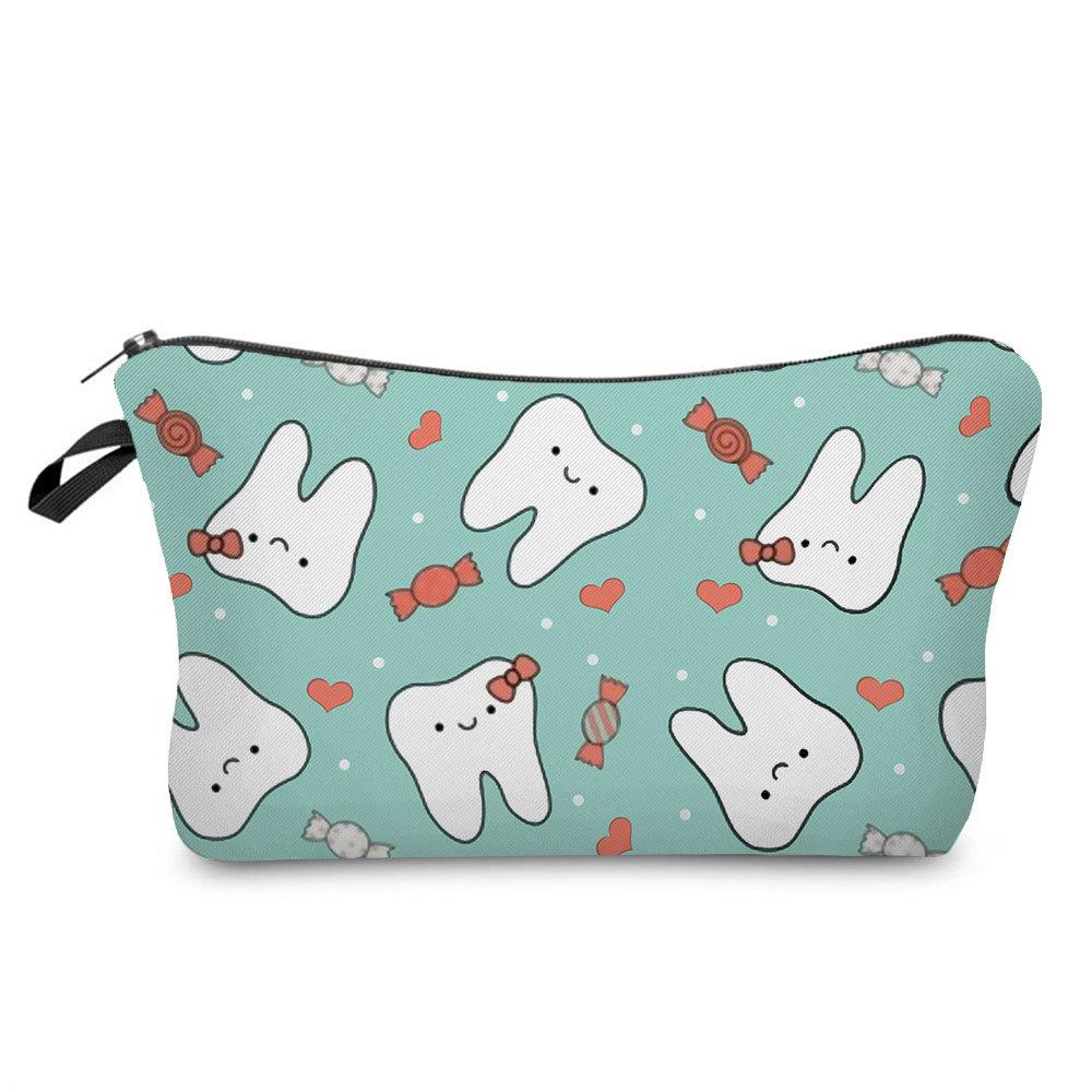 Women Nurse Print Cosmetic Bag Toiletries Organize Travel Storage Case  6443