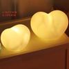 1 stk Søt Hjerte Nattlys Vinyl LED Sovelampe Nattbordslampe Touch Barnerom Nattlys For Barnerom Gratulerer med dagen Gave