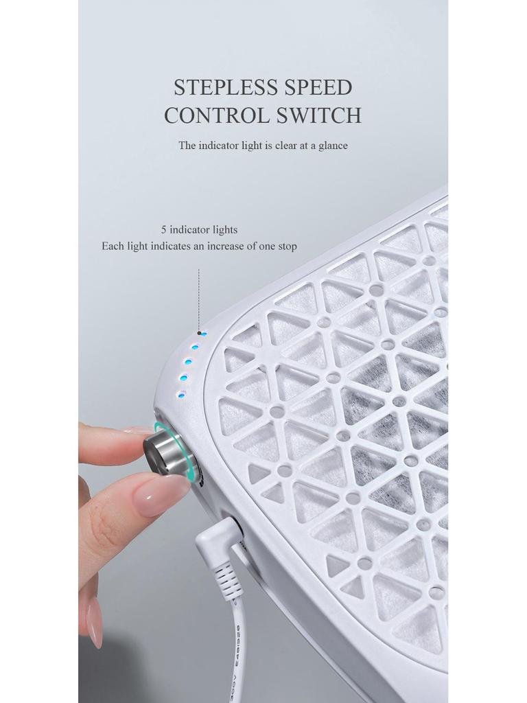 Double Turbine High Suction Silent G5 Nail Dust Collector