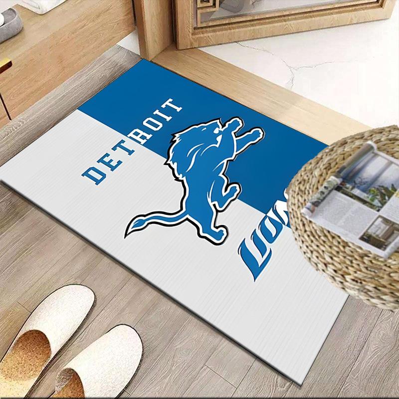 Detroit Team Spirit Carpet, Kitchen Rugs, Yoga Mat, Non-Slip Mats, Rug for Bathroom, Living Room bedroom, Camping Rugs Christmas Gift