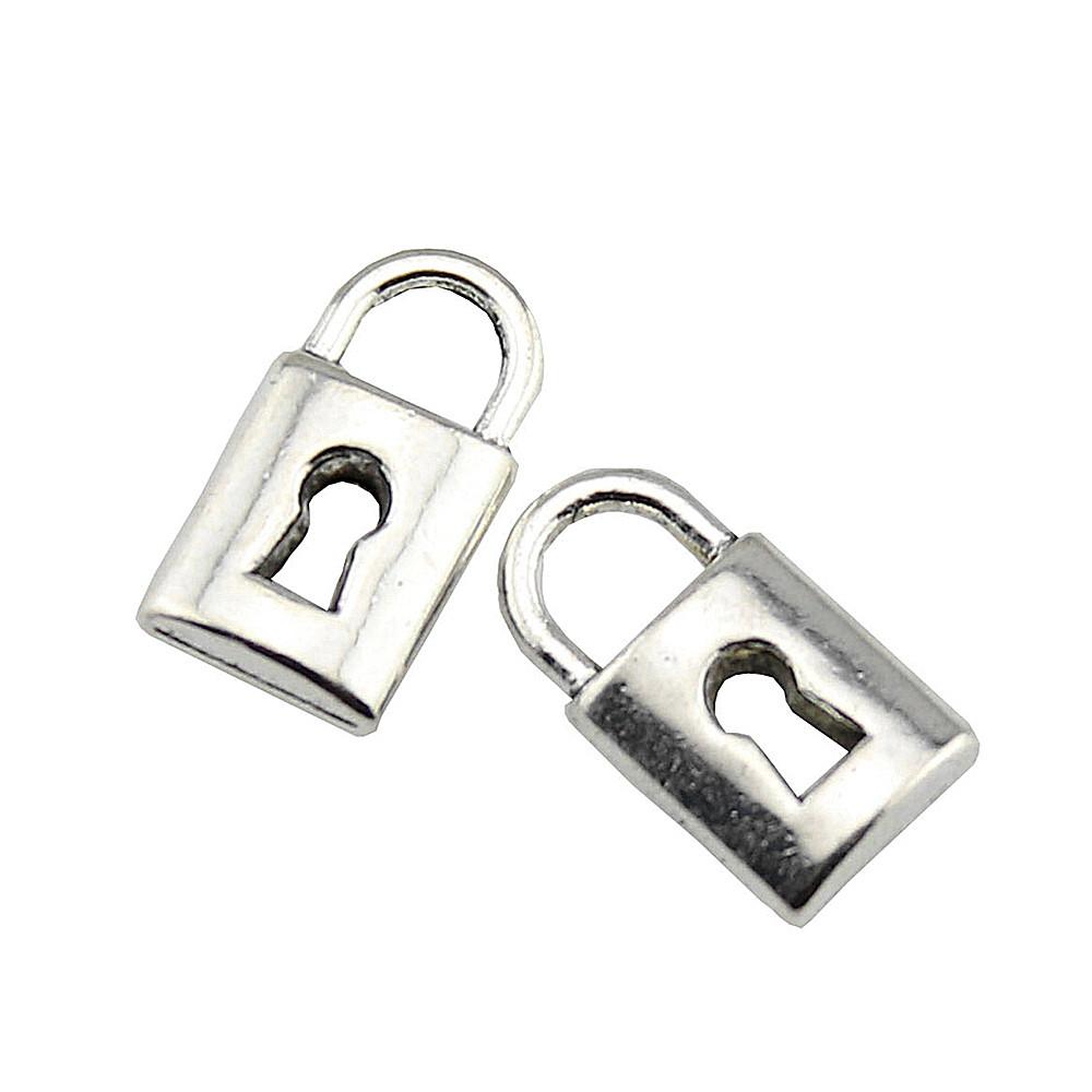Key Charms Multi Color Alloy Locks Pendants For Romantic Themed Jewelry