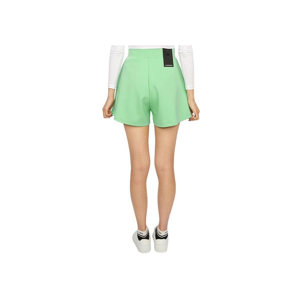 J.LINDEBERG High-Waisted Fitted Casual Shorts With Letter Print Women Shorts Green GWJS09223-M239
