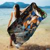 Volleyball H-Haikyuus Anime Beach Towel Colorful Bath Towels for Girl Microfiber Quick Dry Custom Sand Free Beach Yoga Spa Gym Pool