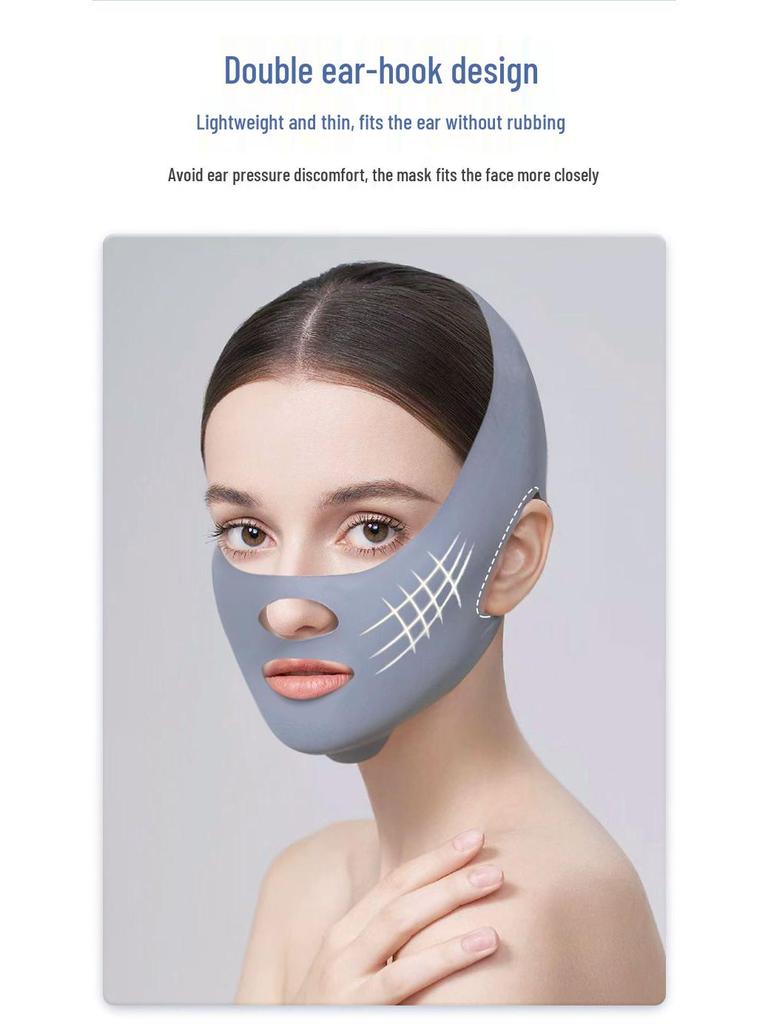 Far-Infrared Face-Shaping Bandage & Firming Mask: Rapid Lift & Double Chin Reduction