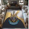 Tappeto in Velluto di Cristallo con Stampa di Calcio del Newcastle United, Comodo Assorbente d'Acqua Antiscivolo Tappeto per Pavimento Interno