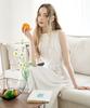 Slow Lolly Belted Pintuck Long Sleeveless Dress_3 Colors