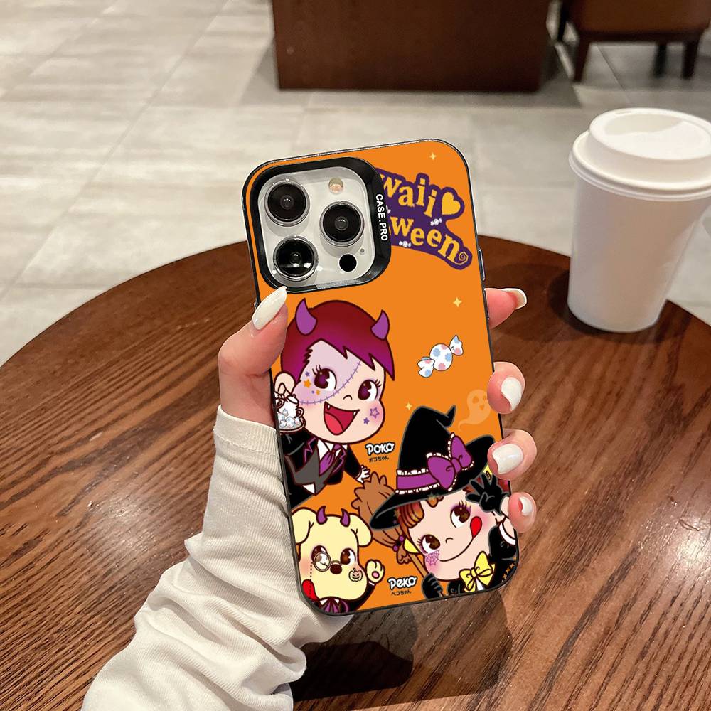 Fujiya Milky Peko-Chan Handyhülle Für IPhone 17 16 15 14 13 12 11 Pro MAX Matt Stoßfest Rückseite Anti Fall Mattes Cover