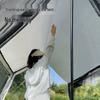 Hedawu Outdoor Hexagonal Sunshade Tarp with Detachable Mosquito Net