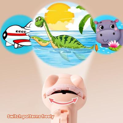 Projection Flashlight for Kids Toddler Flashlight with 80 Pattern Slides And 10 Projection Cards Imaginative Storytelling Toy