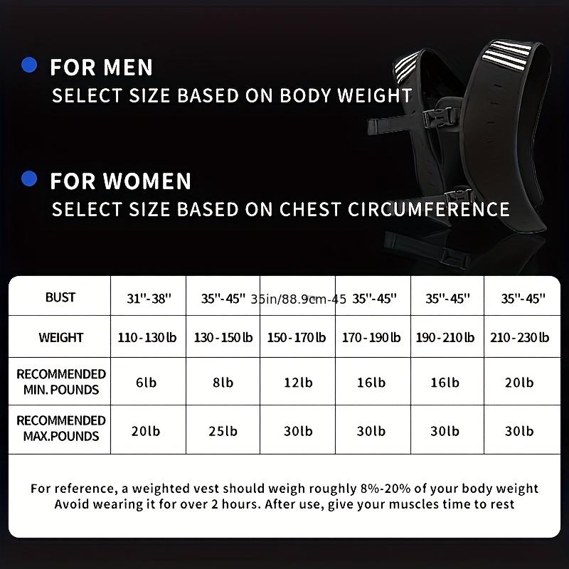 Men's and Women's Adjustable Weight Vest - Breathable and Durable Fitness Vest, Perfect for Running, Weight Training, and Martial Arts