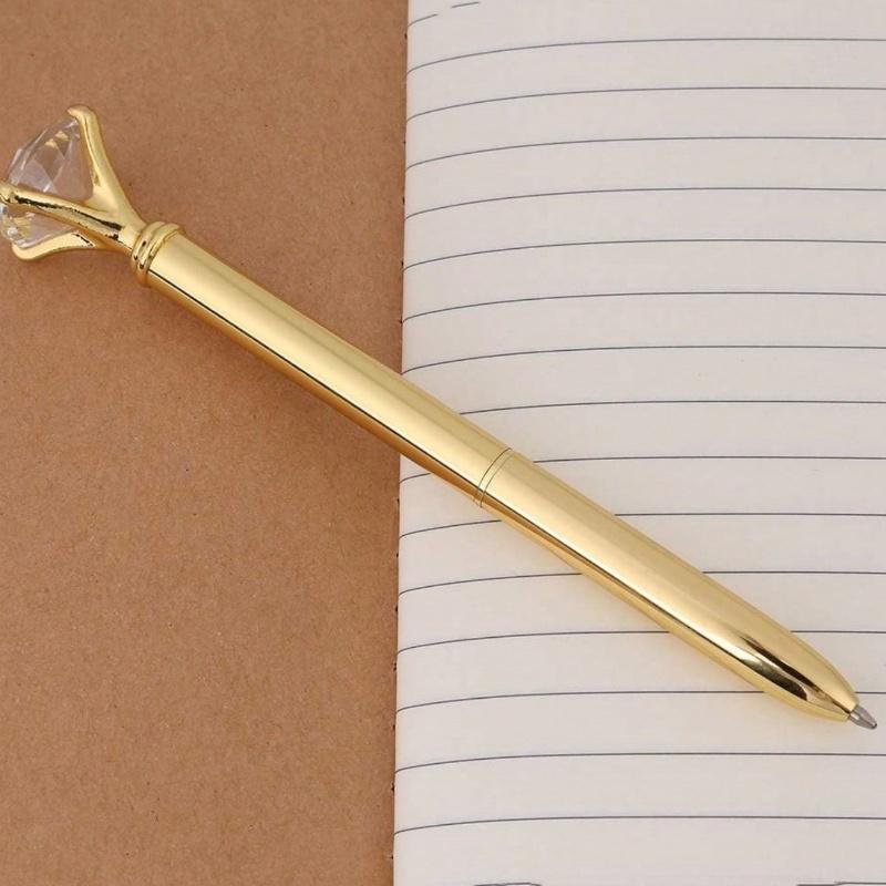 5 large diamond ballpoint pens creative diamond crystal head ballpoint pen signature pens