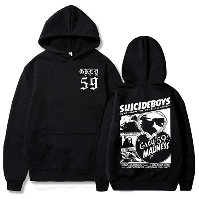 Suicideboys Hoodie für Herren Damen Unisex Muisc Style Bedruckte Streetwear Lange Ärmel Lockere Fleece Sweatshirts