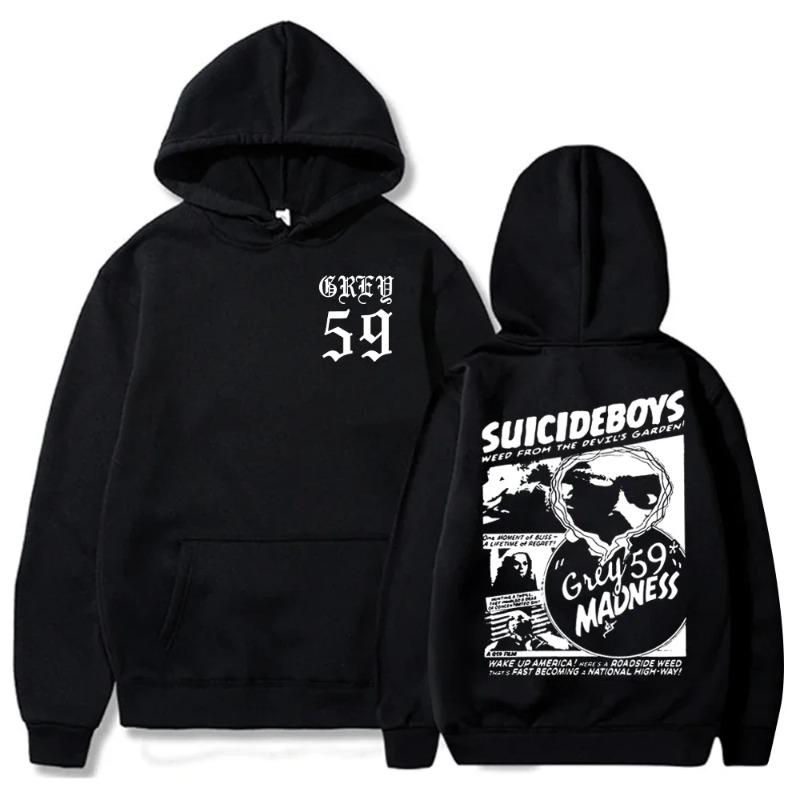 Suicideboys Hoodie for Men Women Unisex Muisc Style Printed Streetwear Long Sleeves Loose Fleece Sweatshirts