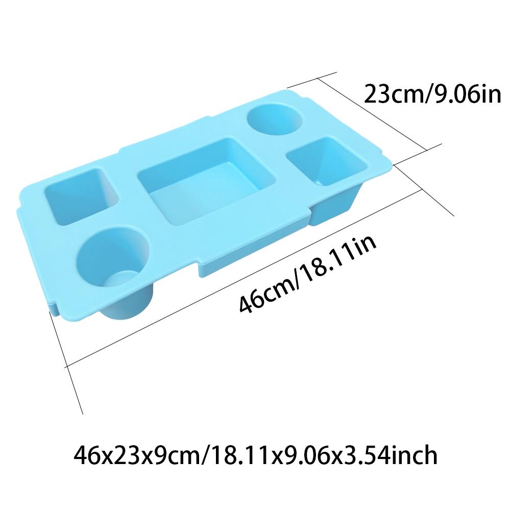 EVA Phone Storage Lid Cup Organizer Holder Rack Bag Top Snack Tray Waterproof Soft Cover Divider for Beach Trip Camping Travel