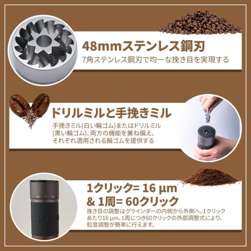 KINGrinder K6 Hand Coffee Grinder with External Adjustment, 200 Grind Settings, Conical Metal Blade for Uniform Grinding, and a Maximum Capacity of 25