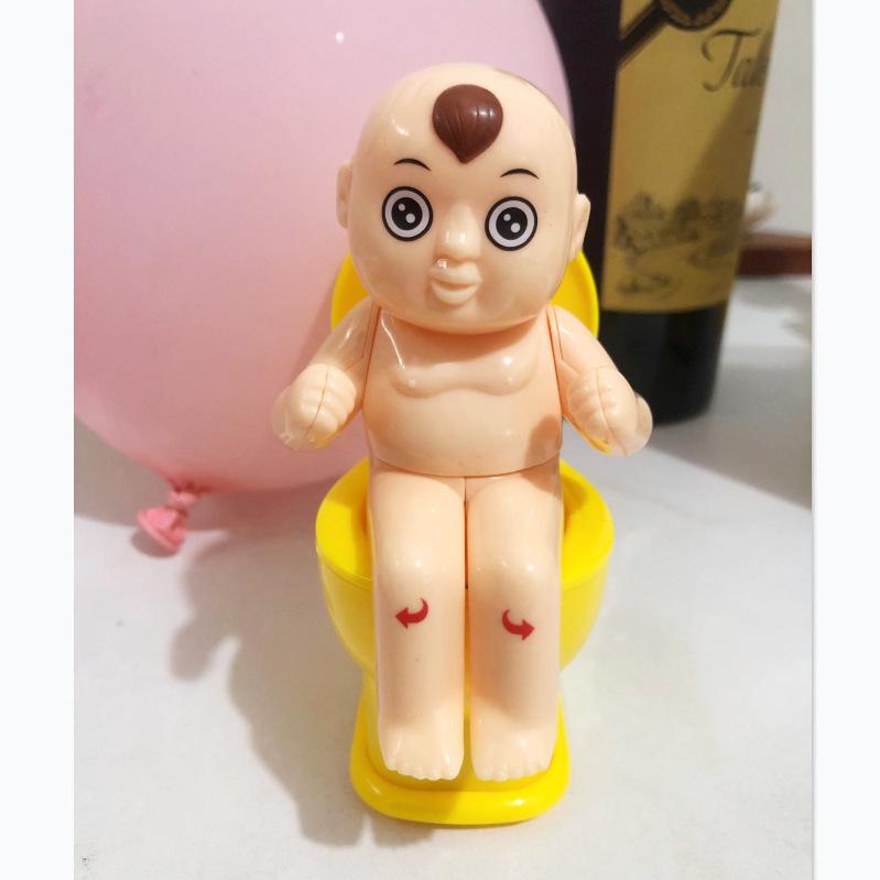 Funny Squirting Prank Toilet Toys Cartoon Dolls Prank Joke Squirt Water Toilet Toy for Children Trick Game Novelty Birthday Gift