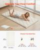 Japanese Tatami Mat, Twin Size Foldable Japanese Tatami Mattress, Futon Mattress with Storage Bag & Fastener, 9-Layer Floor Mat for Sleeping, Dorm,