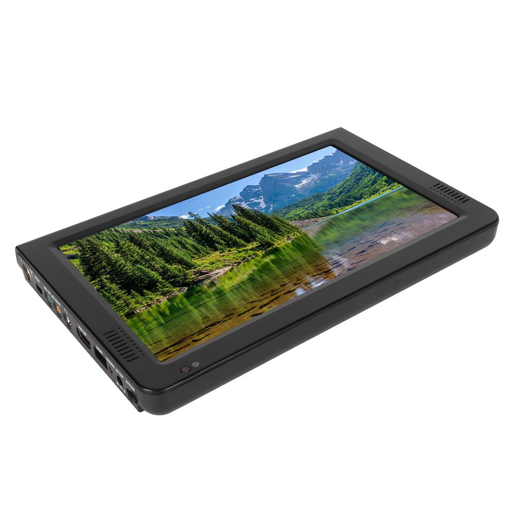 Télévision Portable 10 Pouces 16:Lecteur vidéo multimédia HD rechargeable 9 pouces TFT LED 1080P pour la maison et la voiture