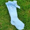 0-3T Newborn Baby Girl Bowknot Middle Tube Socks Bow Knee High Long Cotton Lace Baby Socks Comfortable Children Princess socks