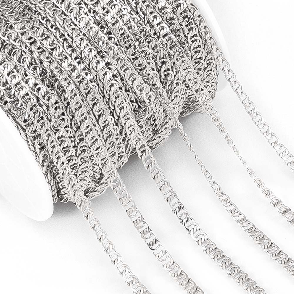 1Meter Multi Styles Stainless Steel Gold Color Silver Color Link Chain Bulk Chains DIY Necklace Jewelry Making Wholesale No Fade