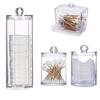 Acrylic Cotton Swabs Storage Holder Box Portable Transparent Makeup Cotton Pad Qtip Cosmetic Container Jewelry Organizer Case