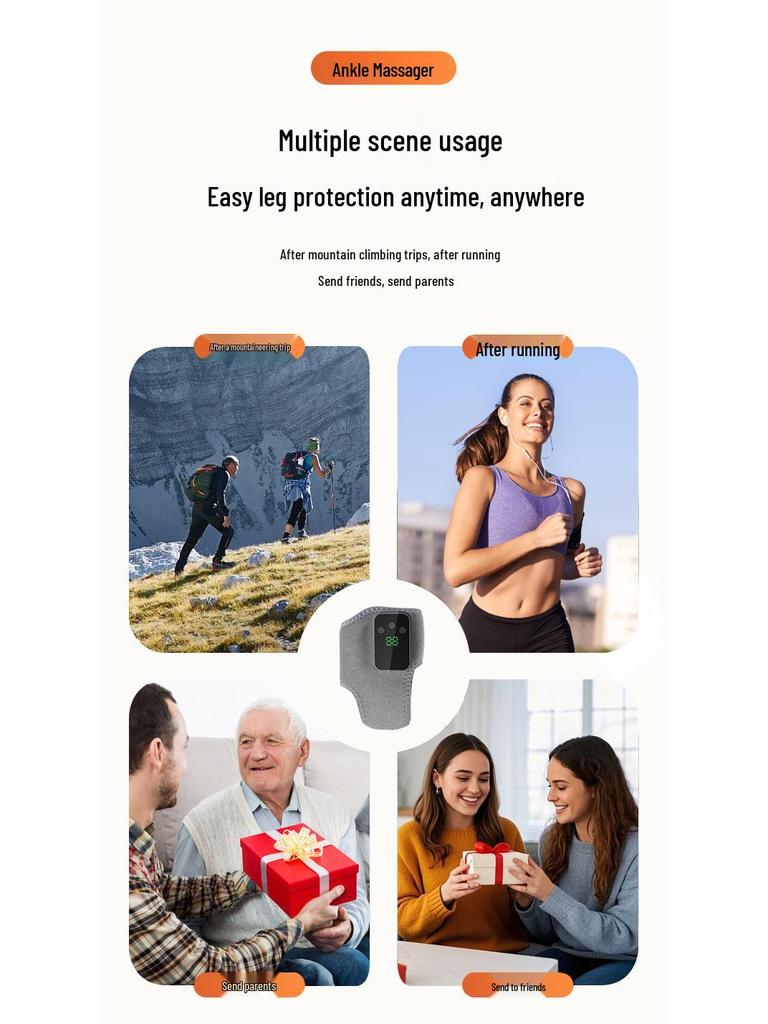 Electric Heated Foot & Ankle Massager with Vibration Therapy