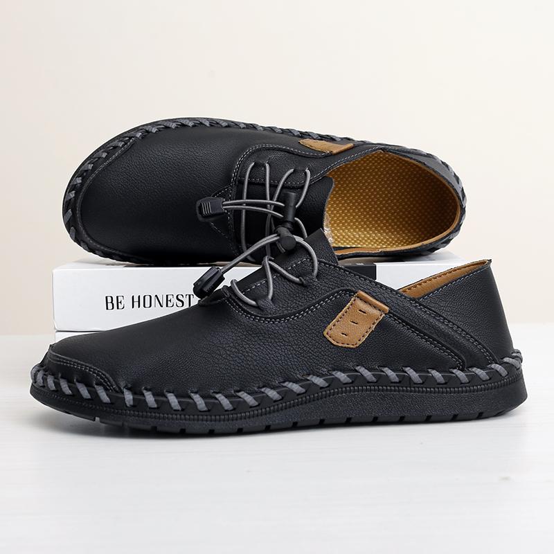 Fashion Handmade Leather Men's Penny Loafers Casual Office Business Shoes Fashion Party Wedding Moccasins Formal Male Slip On Footwear
