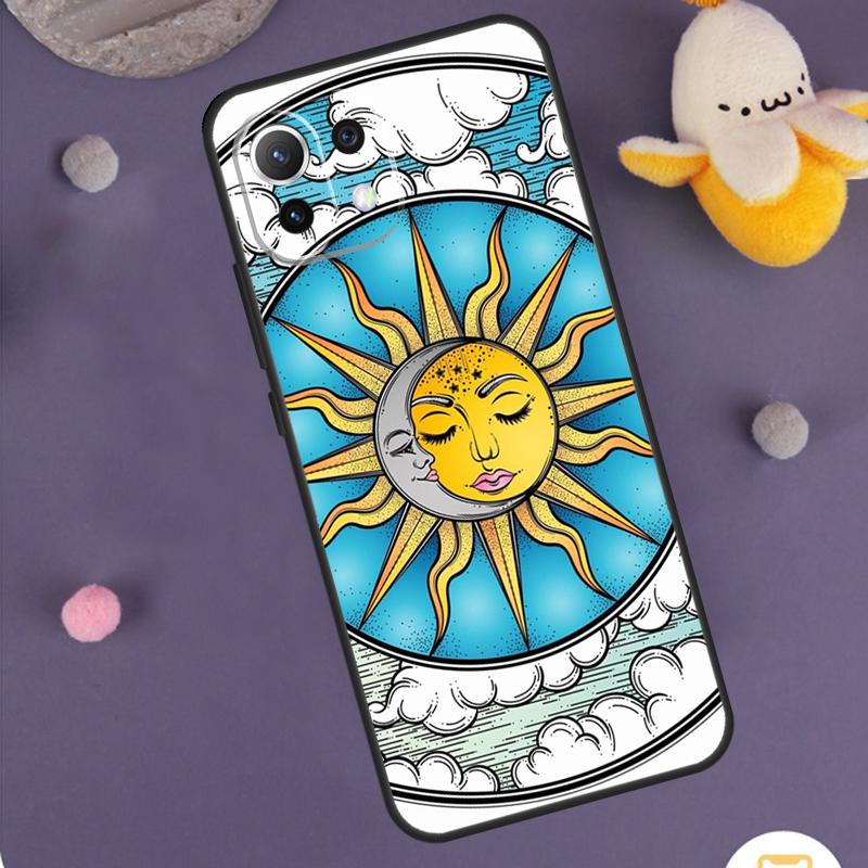 SUN AND MOON Mystic Zodiac Case For Xiaomi 14 15 Ultra 13T 14T 15T 17 Pro Max POCO F5 F6 F7 X5 X6 X7 Pro F8 Ultra Cover
