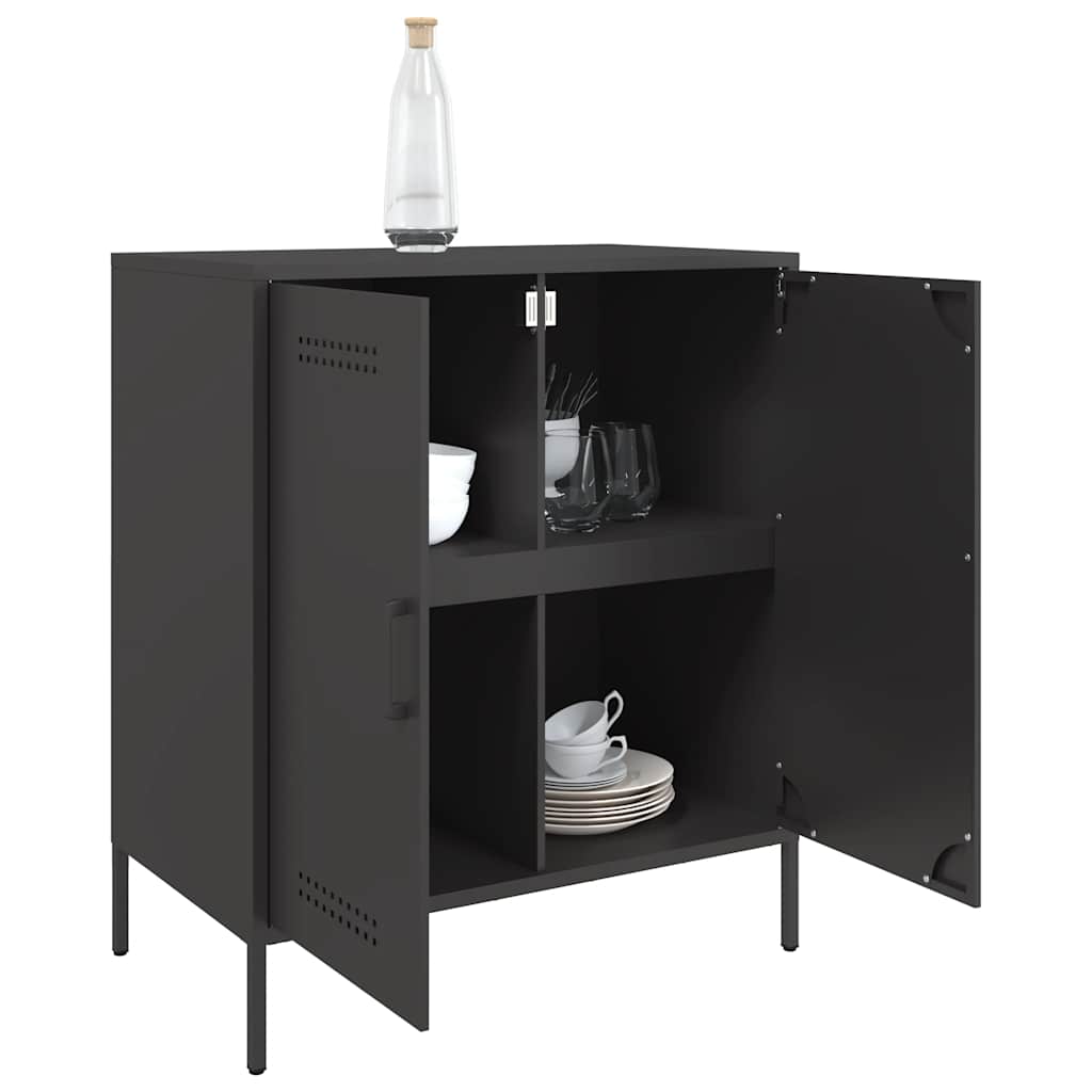 Sideboard Black 68 x 39 x 79 cm Steel