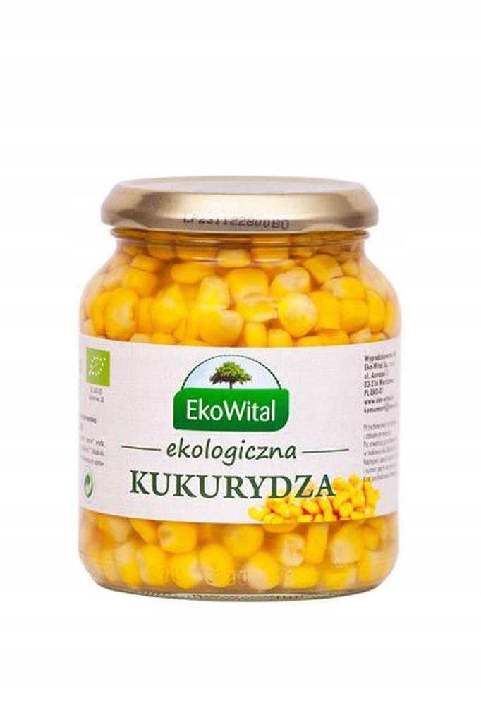 Organic Corn In Brine 340g/230g - Ekowital