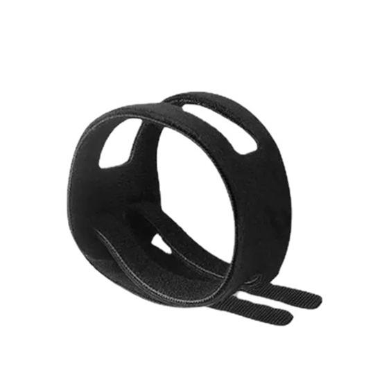 

Регулируемый спортивный браслет для упражнений с нагрузкой на запястье с двумя поводками, дышащая поддержка запястья для фитнеса чёрный