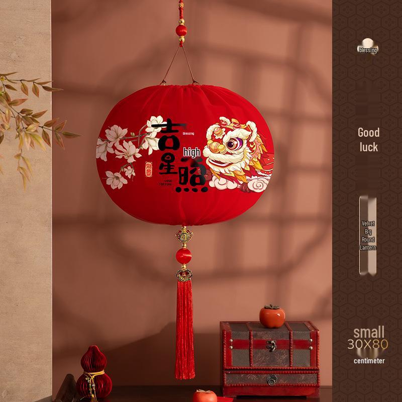 2025 Luminous Red Lantern: Year of the Snake Flower Decoration for New Year s and Spring Festival – Chinese Style Hanging Ornament