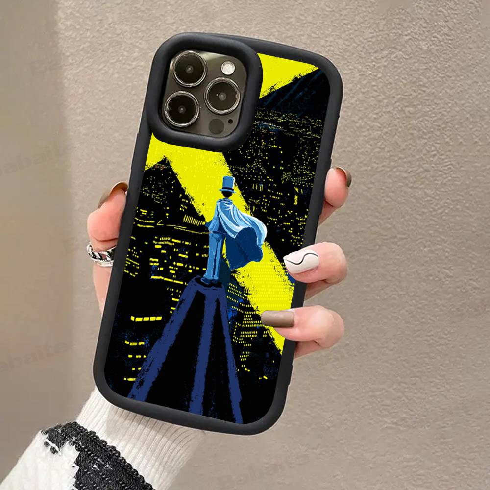 Detective Conan CARTOON For IPhone 17 Pro Max 16 15 14 13 12 11 Plus Black Soft Phone Cover