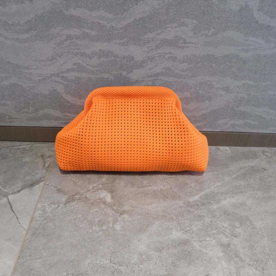 Knitted Cloud Clutch Summer Beach Purse Women Evening Handbag Solid Color Clutch for Party Date Weddings Friend Gatherings