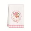 Christmas gift hanging kitchen towel hand wipe absorbent towel household bathroom cartoon hanging towel cleaning rag