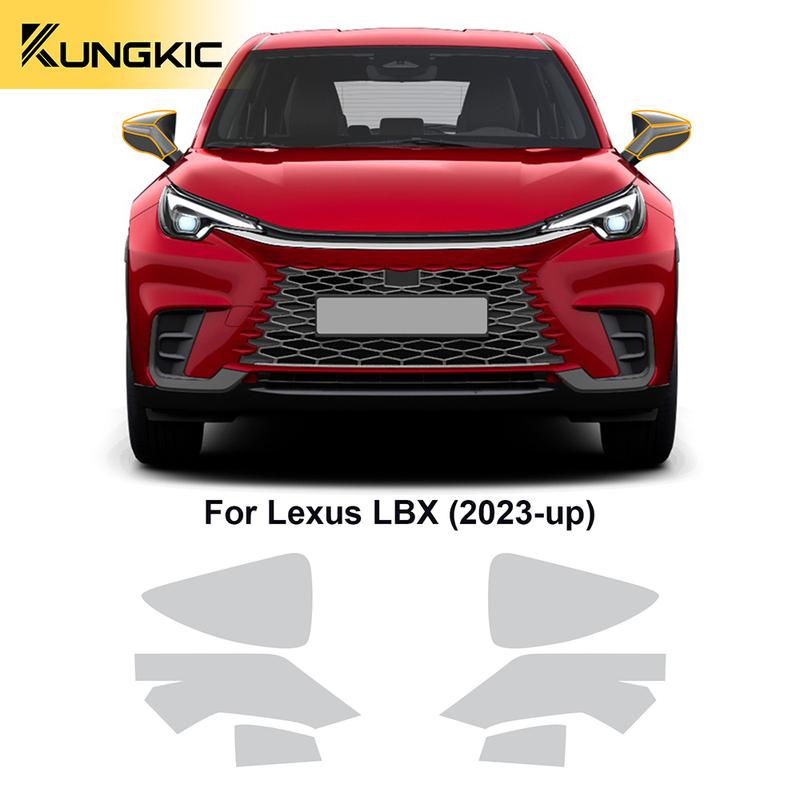 Pro Lexus LBX 2024 2025 Ochranná fólie na světlomety zpětná zrcátka sloupky B C Samolepka TPU PPF Předřezané doplňky Průhledné