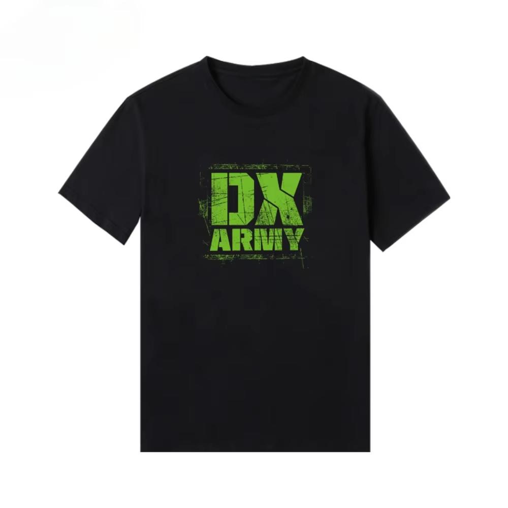 2025 Summer New DX Combination Short Sleeve Printed T-shirt Pure Cotton Loose Casual T-shirt
