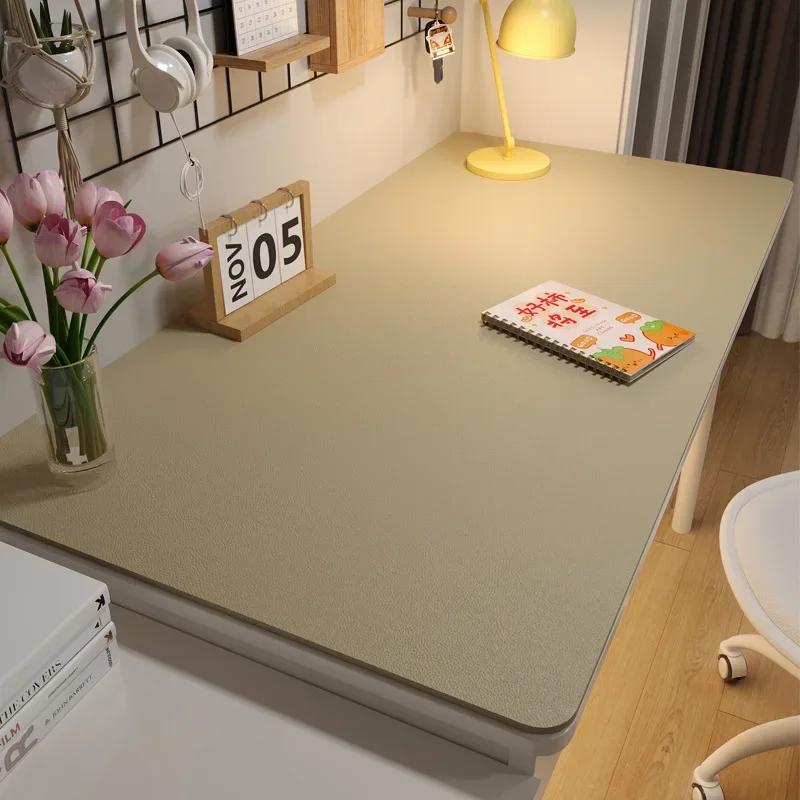 Large Size Table Cloth Desk Mat Table Protector Leather Tablecloth for Home Easy Clean Waterproof Anti-Slip Keyboard Mouse Pad