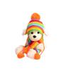 6Pcs/Set Cosplay Dressing Up Stripe Knitted Puppy Costume Pet Warm Hat Scarf Dog Socks Cat Clothes