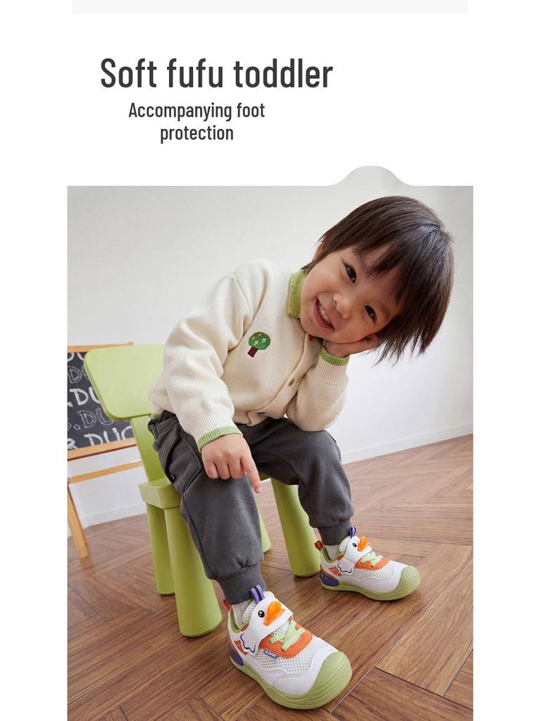 B.DUCK Frühling 26 Atmungsaktive Babyschuhe - Weiche Sohle, Unisex, Rutschfest, Abriebfest, Kleinkind-Sportschuhe