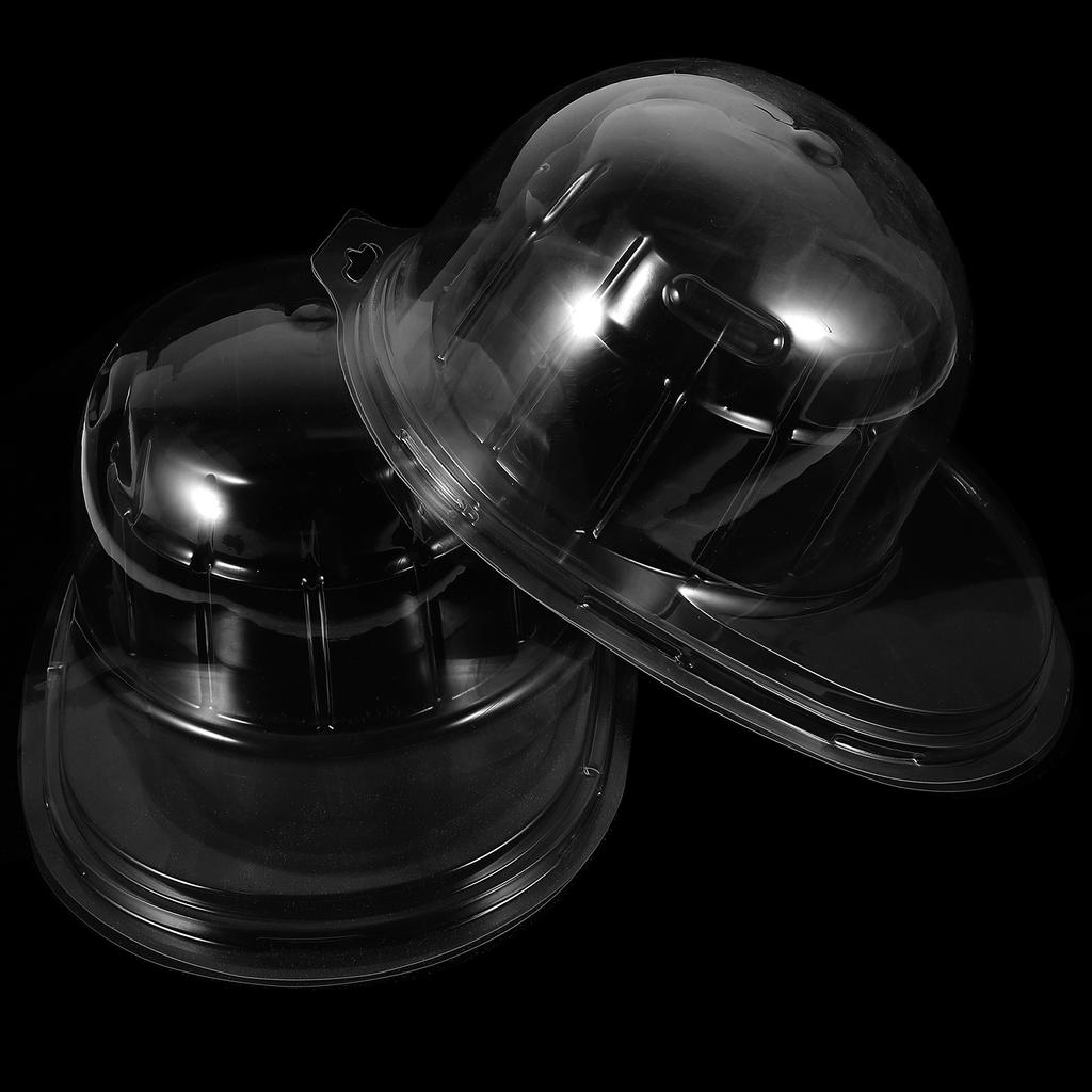 2 szt. Pudełko do przechowywania czapek bejsbolowych Stojak na kapelusze Ekspozytor Uchwyt Biurkowy Kształtka Podtrzymująca Kształt Czapek Marketingowych Plastikowy Stojak