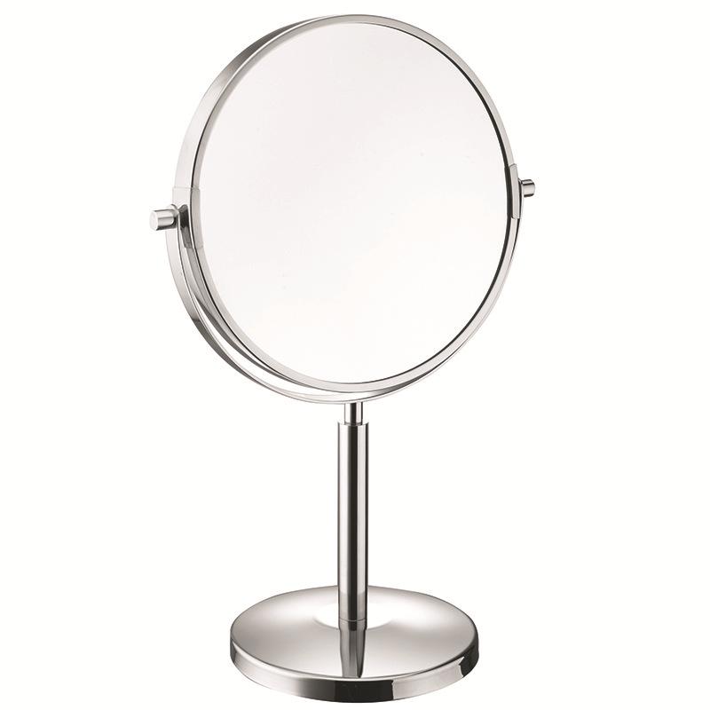 LED Wall-Mounted Telescopic Stainless Steel Makeup Mirror - Double-Sided, High-Definition, Magnifying for Bathrooms