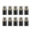 Clip Cable Clamp Terminal Automatic Double Head PVC Wire 10A 10Pcs 21.8*9.8*6.15mm 2pin 300V Connection Connector
