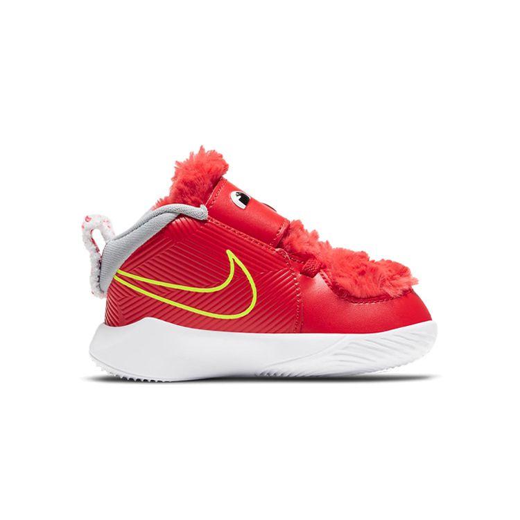 Nike Team Hustle D9 Lil TD Fast n Furry - Chile Red Baby Sneakers Wolf-Grey Black CT4066-600