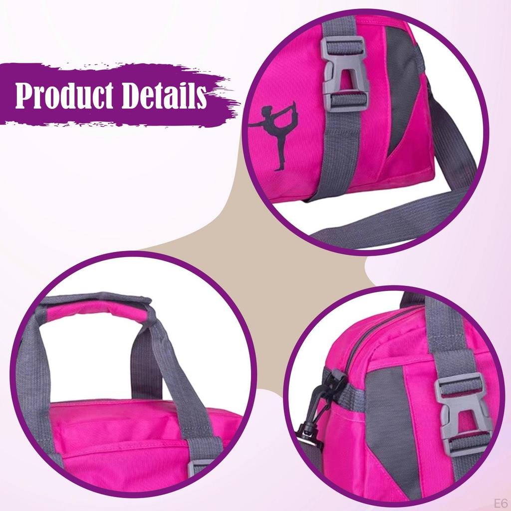 Torba Fitness Crossbody na Przybory Toaletowe Lekka Damska Torba do Przechowywania Regulowany Pasek na Ramię