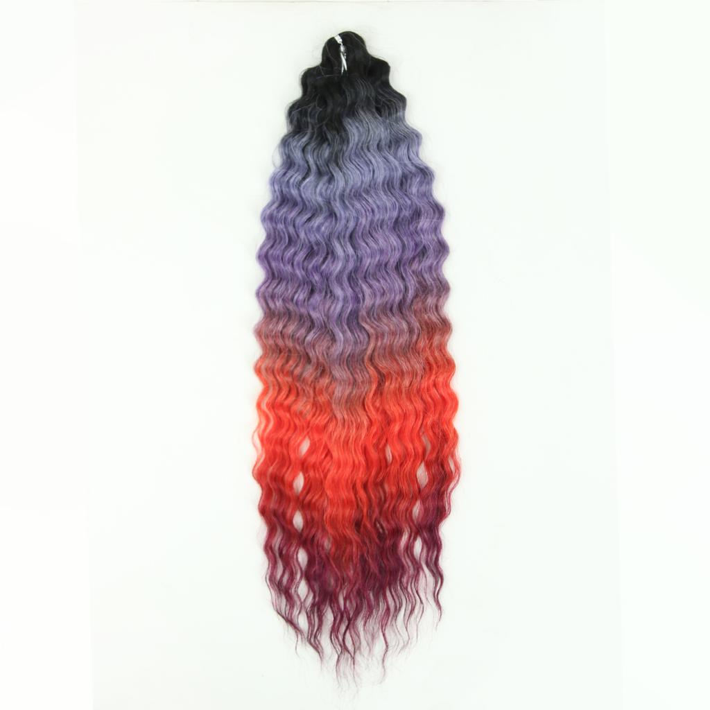 Lockiges Tiefwellen-Haar Weiches Synthetisches Lockiges Twist-Häkel-Futura-Zopf-Ariel Anna Jessica Brasilianische Glückliche Haarverlängerung