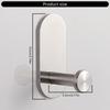 Waterproof Stainless Steel Adhesive Shower Hook Rustproof Bathroom Wall Hook for Towel Bathrobe