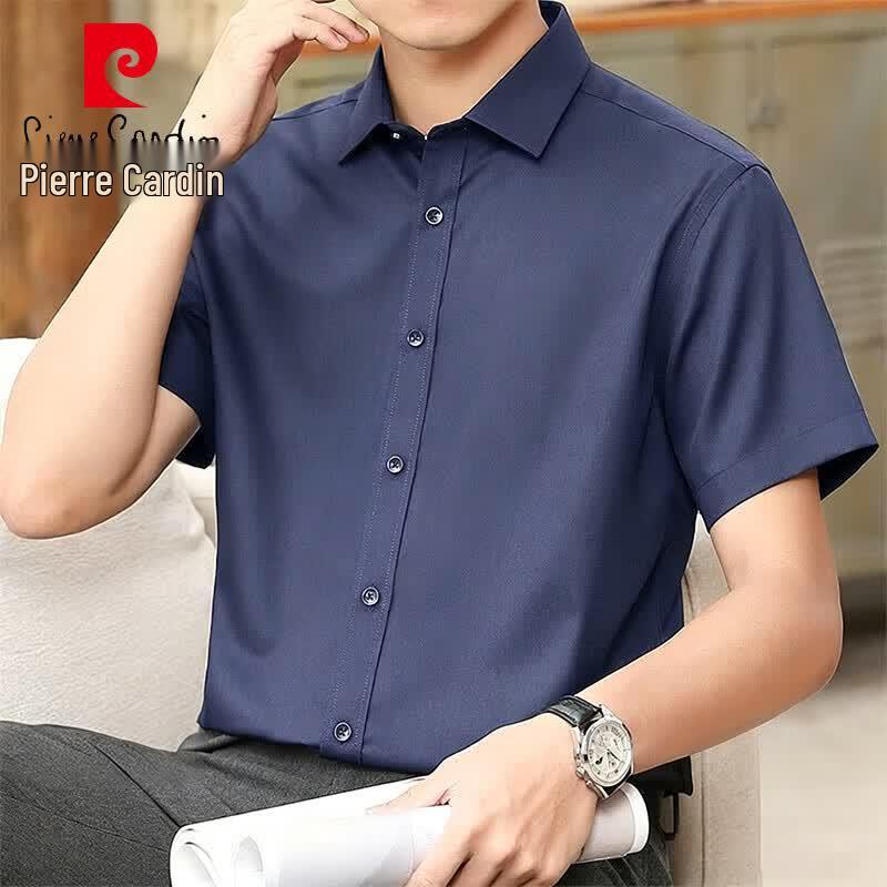 

Pierre Cardin Men s Summer Short-Sleeve Business Casual Shirt 43